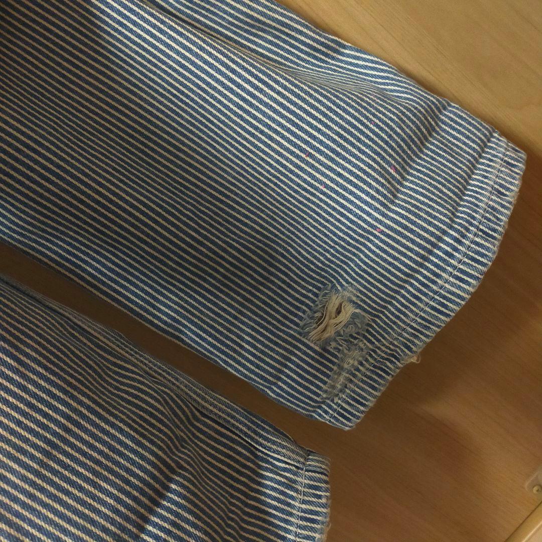 DENIM & SUPPLY ラルフローレン ヒッコリー オーバーオール M