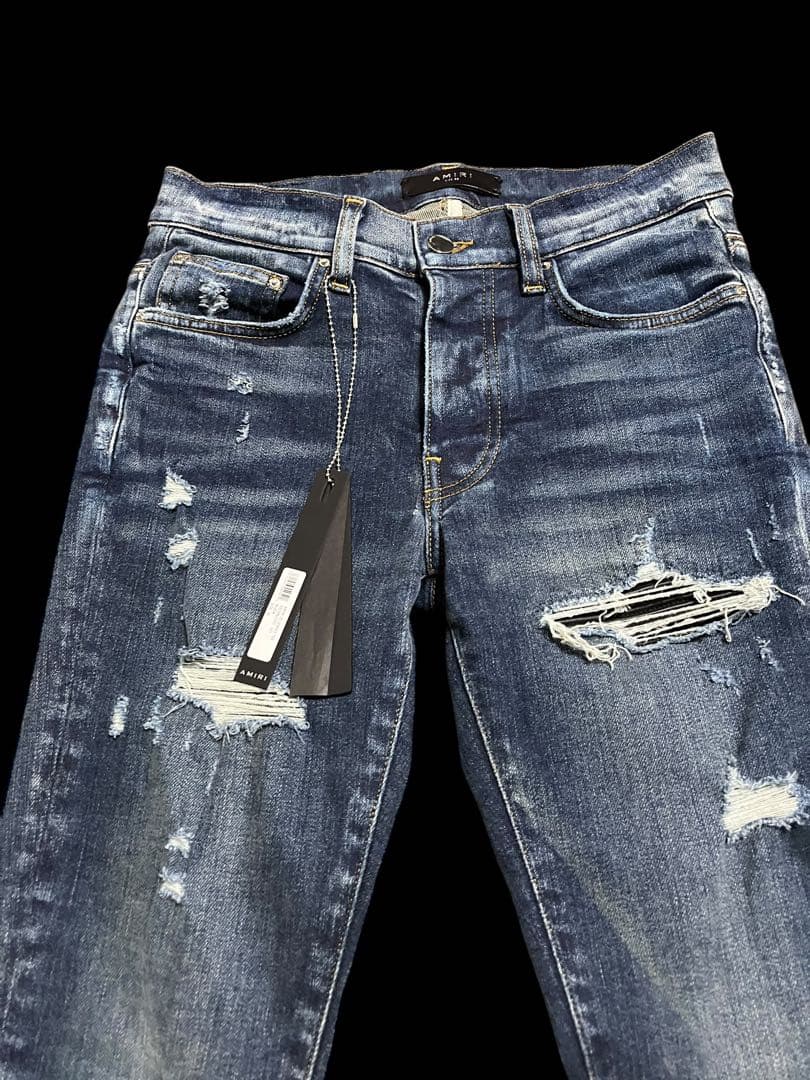 幻 AMIRI MX1 CLAY CLASSIC Damaged Denim