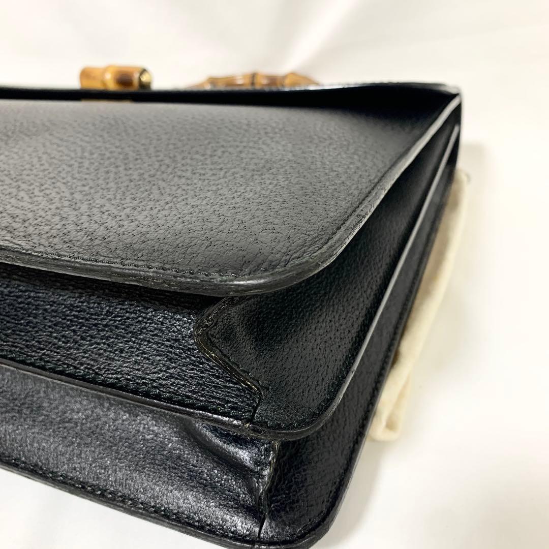 【バンブー】オールドグッチ　OLD GUCCI　ビジネスバッグ　ブリーフケース