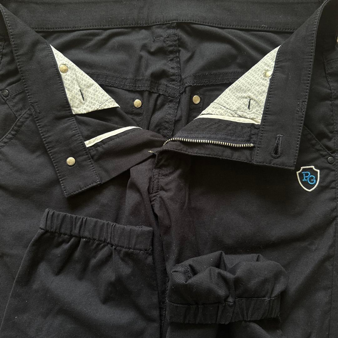 パーリーゲイツ　ジョガーパンツ　S〜M相当　紺　濃紺　ネイビー　コットン素材　3