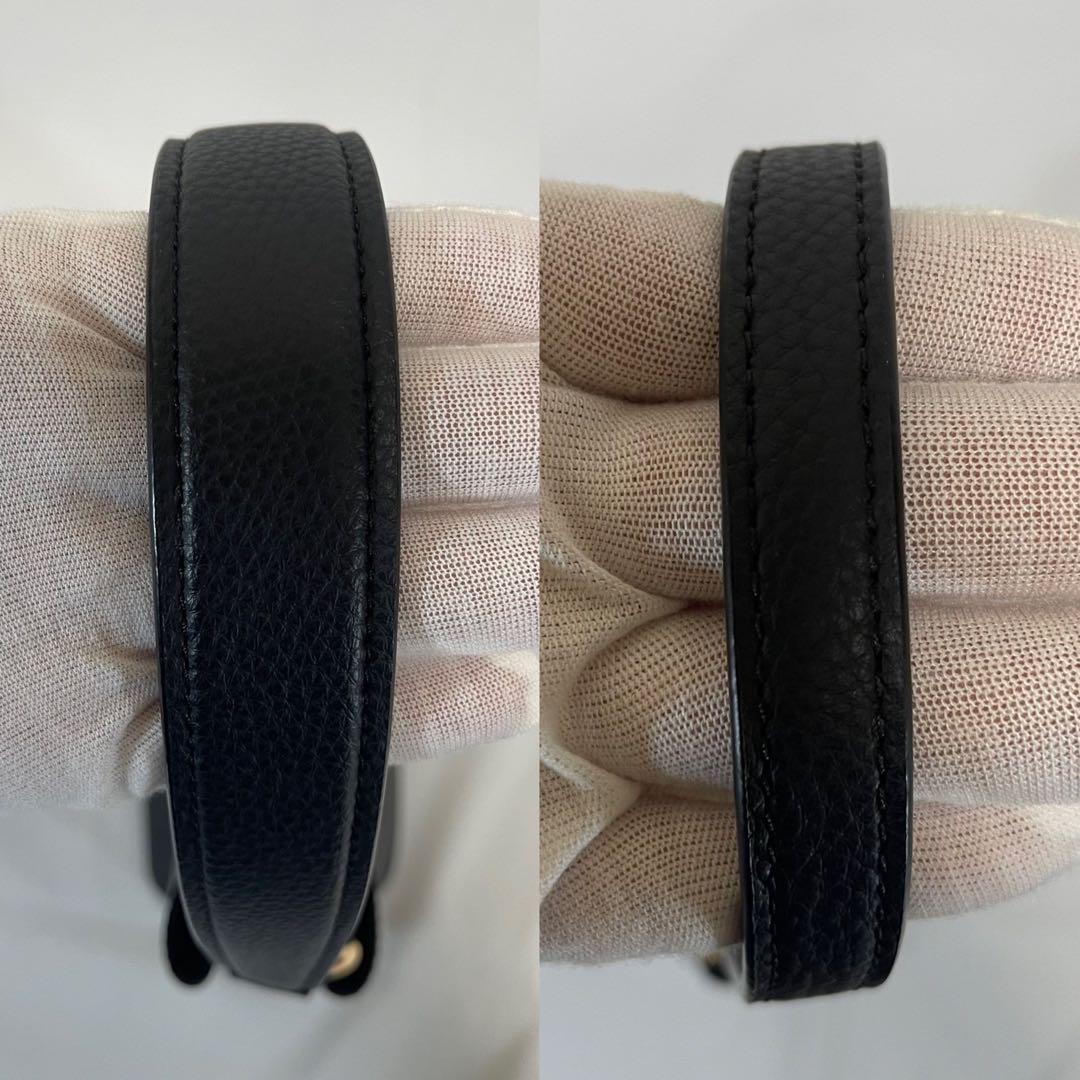 【極美品】コーチ 1011 スモールタウン 2wayバケットバッグ レザー 黒