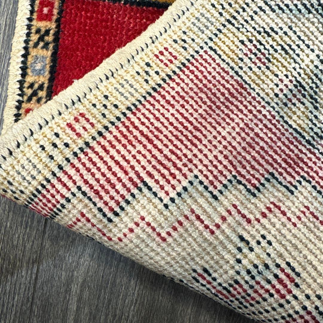 ヴィンテージ トライバル ラグ年代織りトルコ絨毯