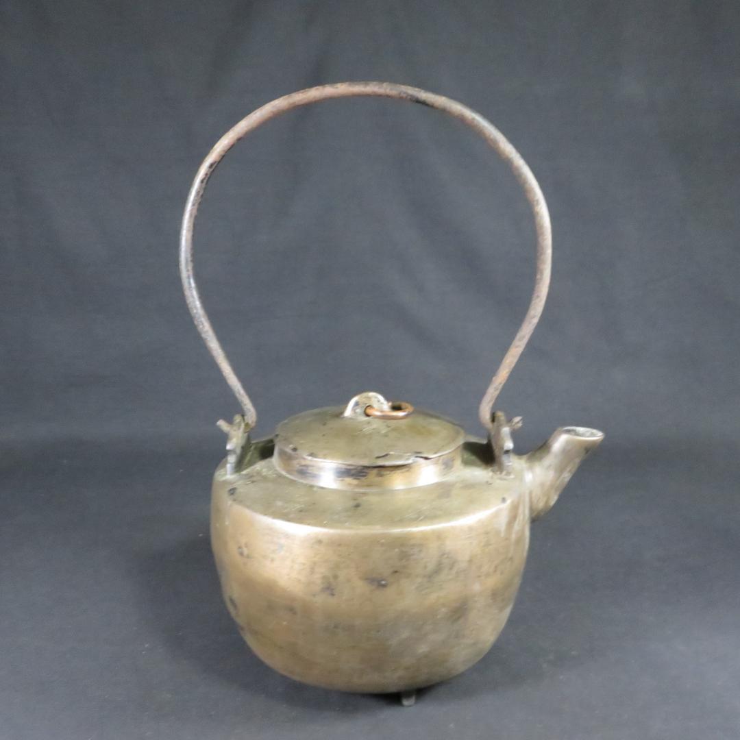 やかん 薬缶 銅ヤカン 薬缶 やかん 銅製 真鍮 三つ足