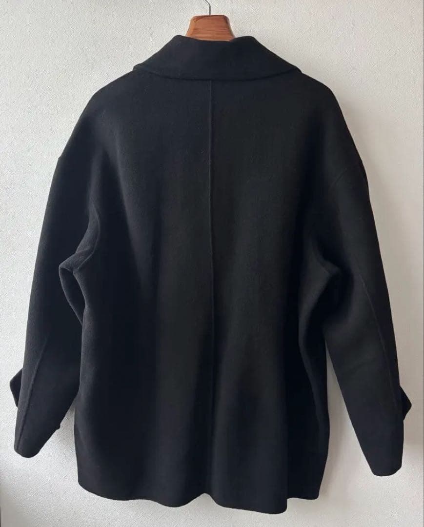 《新品タグ付き》ミラオーウェン woolコクーンシルエットピーコート