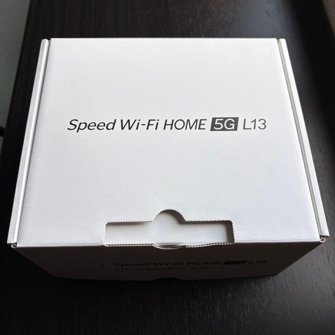 Speed Wi-Fi  5G L13 ZTE 白 箱 説明書 ルーター