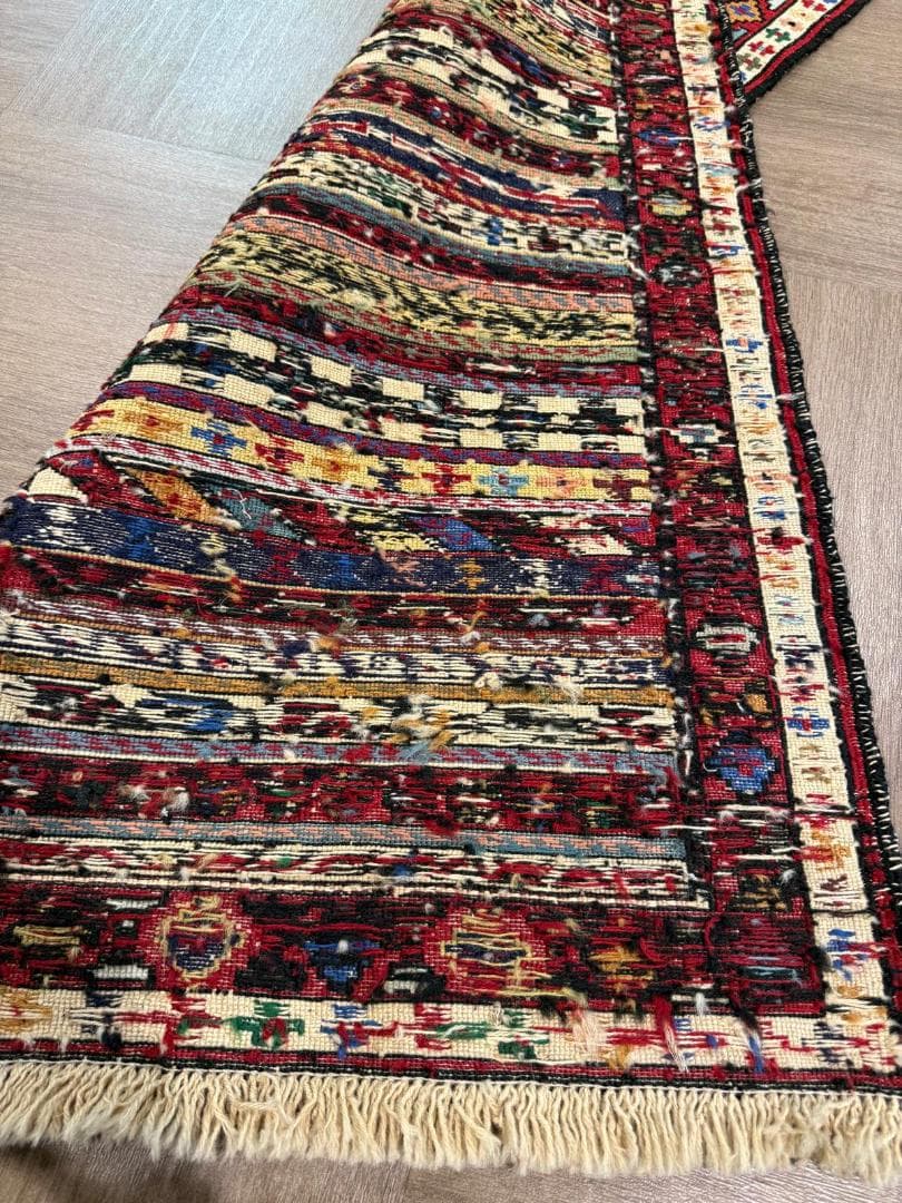 手織り アゼルバイジャン スマック キリム ランナー 192x59cm ペルシャ