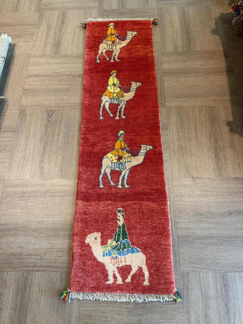 手織り アゼルバイジャン スマック キリム ランナー 192x59cm ペルシャ