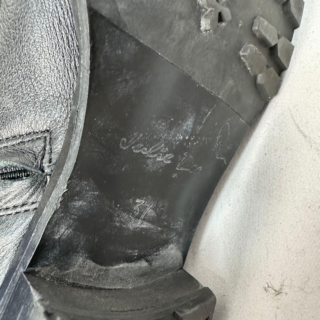 Y2K Archive 本革 ベルト ライダース ニーハイ ブーツ ブラック