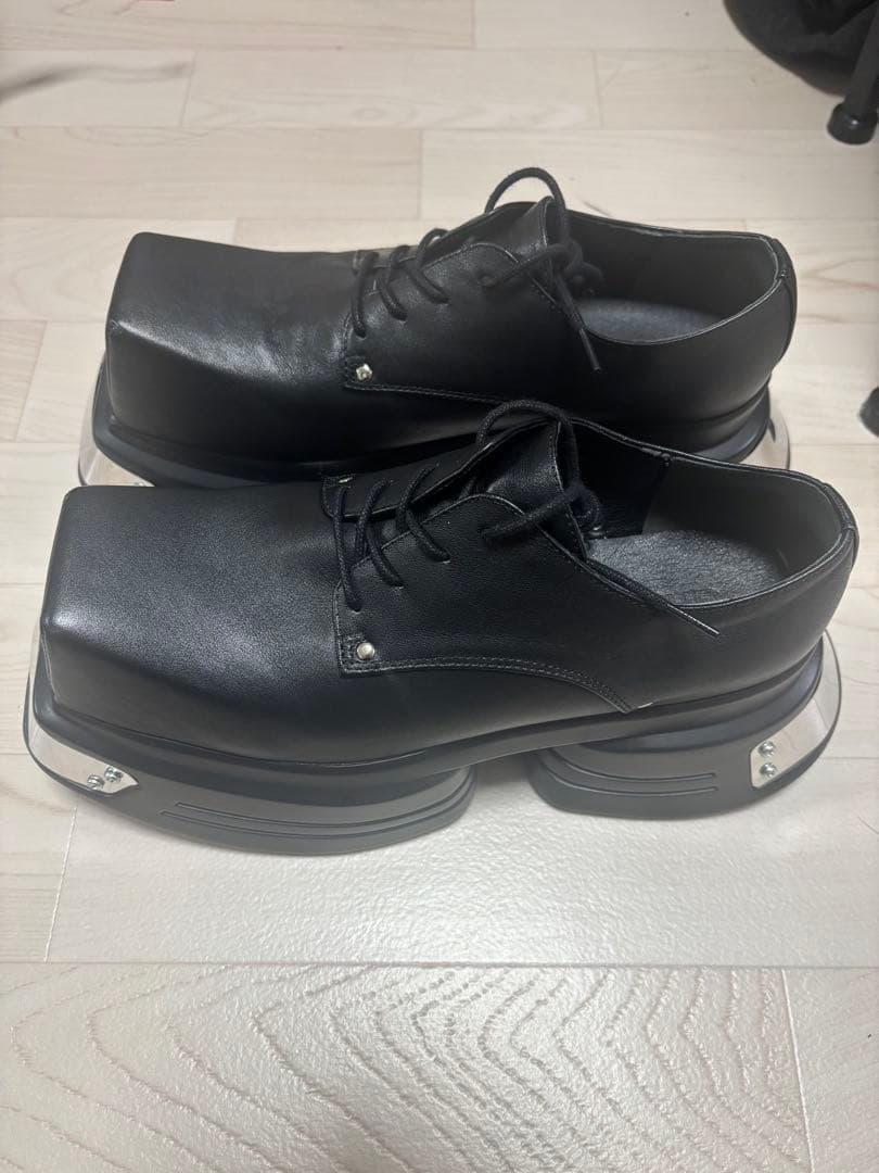 GRANCY メタルプレートレザーシューズ 40サイズ