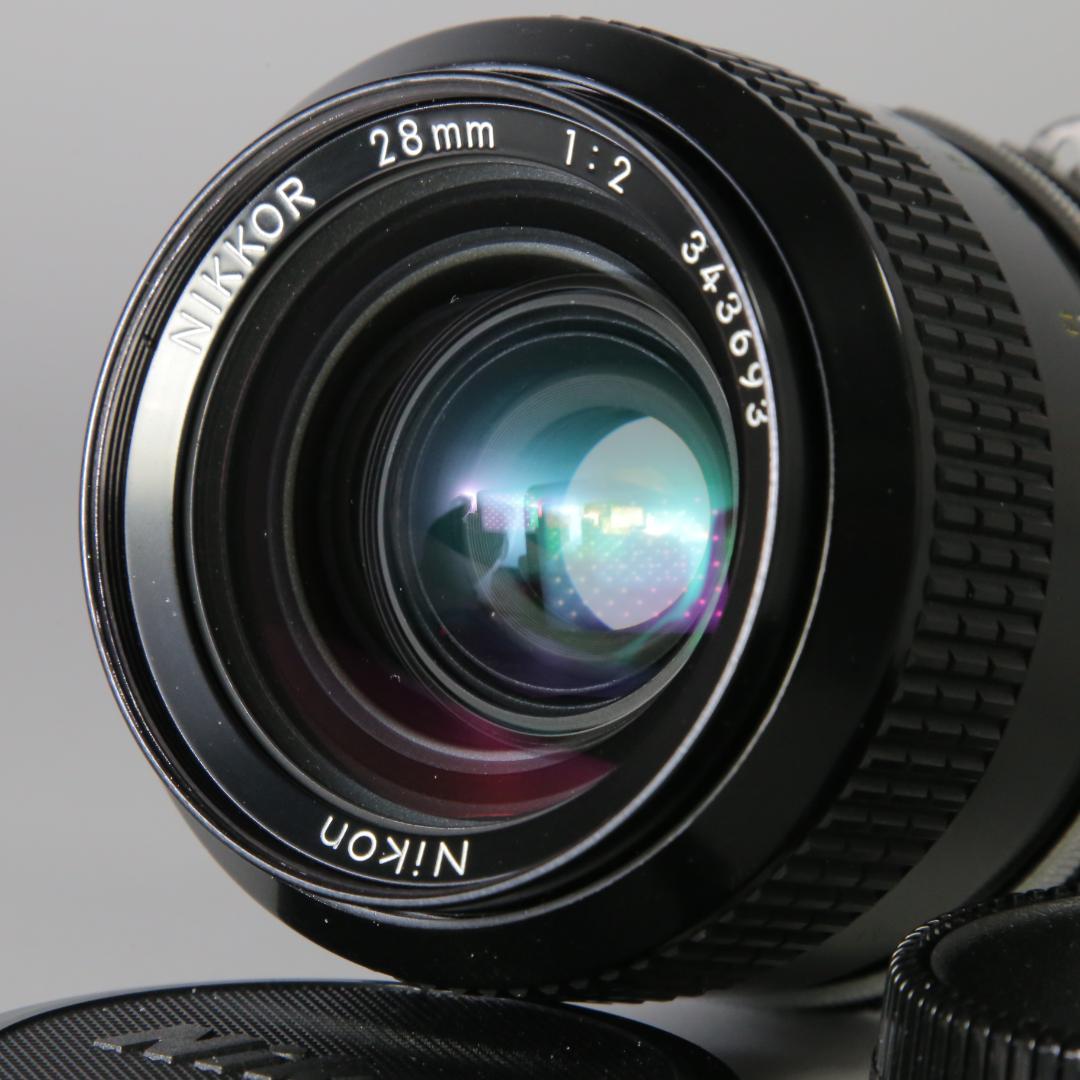 ☆完全動作☆Ai NIKKOR 28mm F2 単焦点　広角　＃166