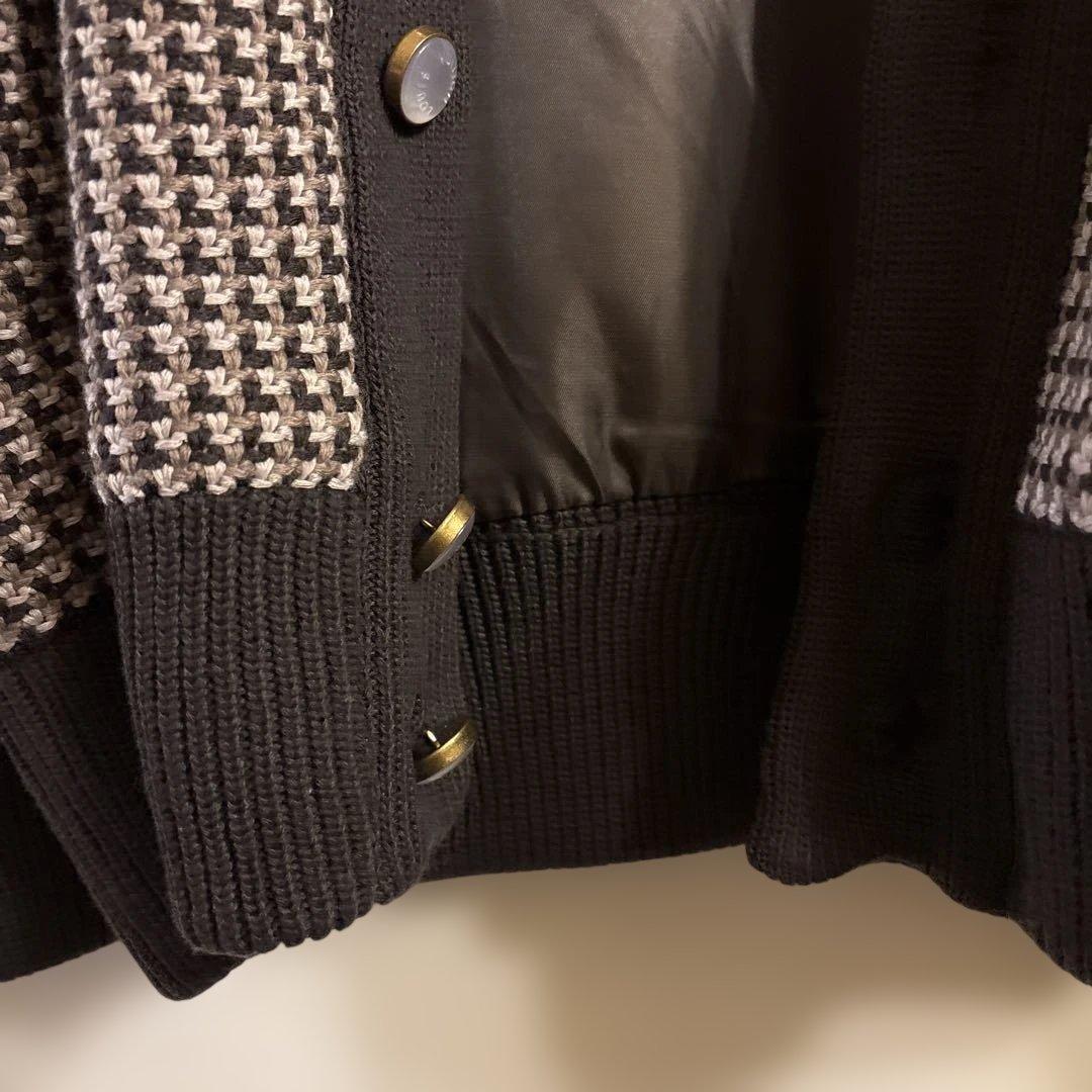 LVメンズ ニット ジャンパー ボタンコットンブレンドブルゾン 新品未使用