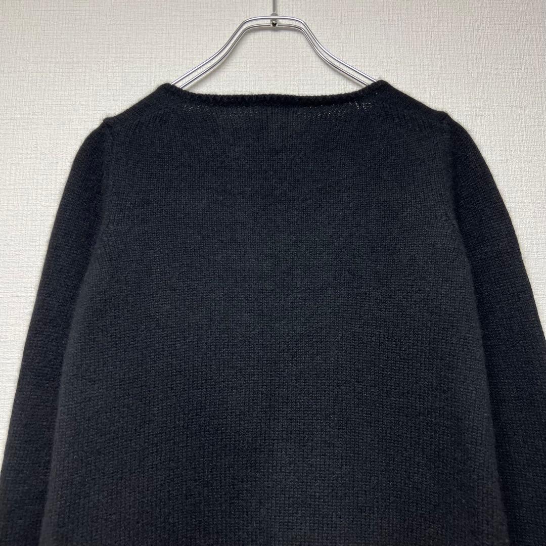 CHANEL シャネル レーストリミングカーディガン カシミヤモヘヤ 黒 06C