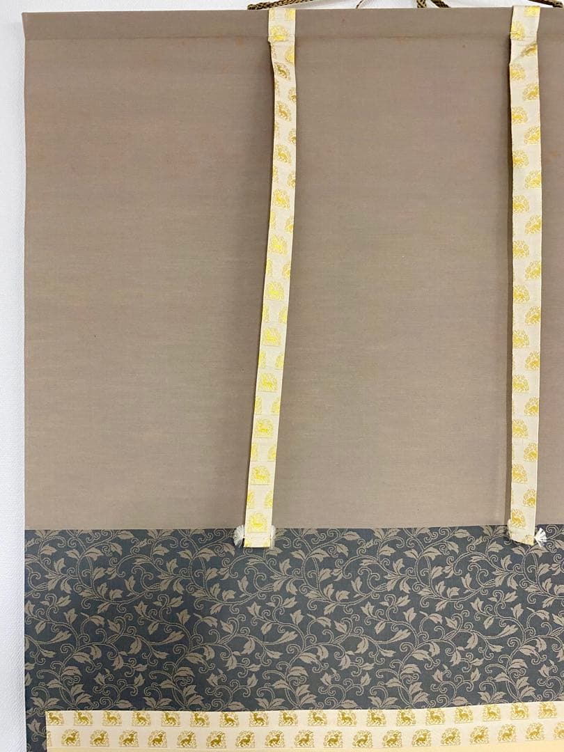 掛軸 茶掛 小堀定泰和尚筆【白雲起峰頂】自筆横物 富士ノ画 画讃 大徳寺 住職