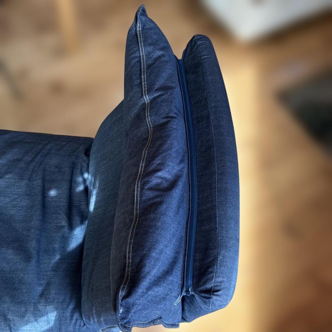 無印良品 ハイバックリクライニングソファ デニム