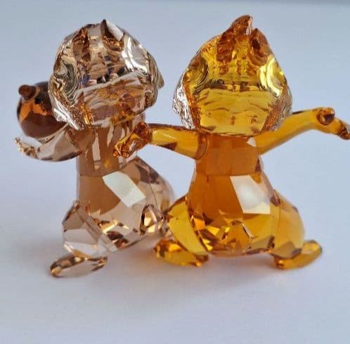 【極美品】SWAROVSKI スワロフスキーDisney チップとデール外箱なし
