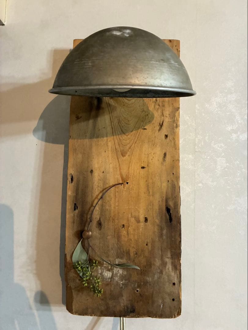 古道具 壁掛けライト 古材 シャビー 古雑貨