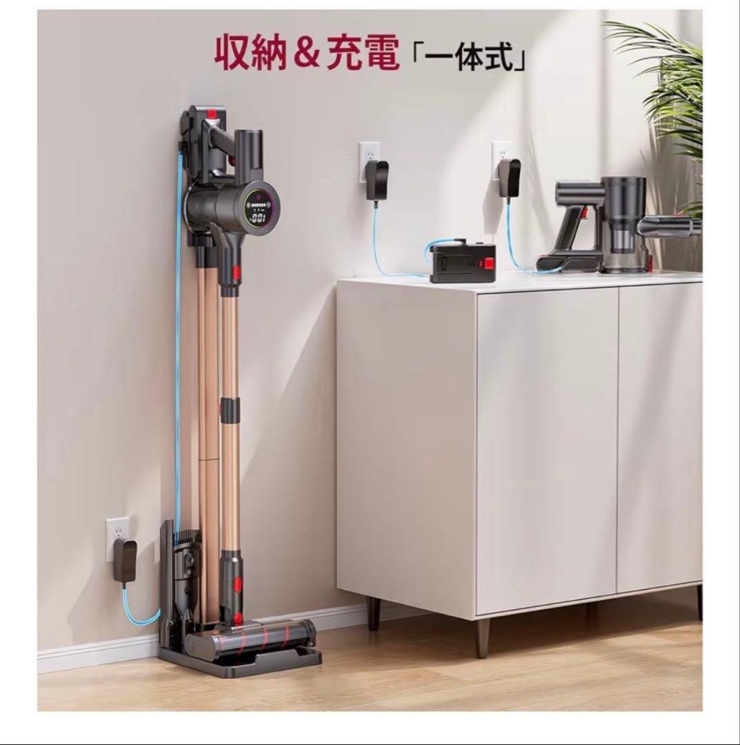 掃除機 コードレス 業界初 独立モーター自走式 70Kpa 超強力吸引 軽量