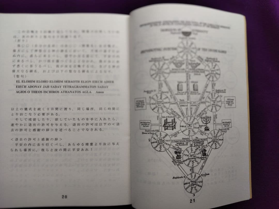 【魔法の杖】ヒーリングワンド  アメジストエレスチャル  魔術書付き