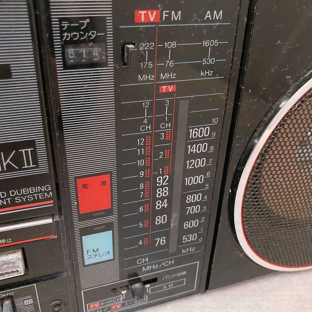 あ*し様 通電OK シャープ ラジカセ レトロ 当時物 QT88MKII SHA