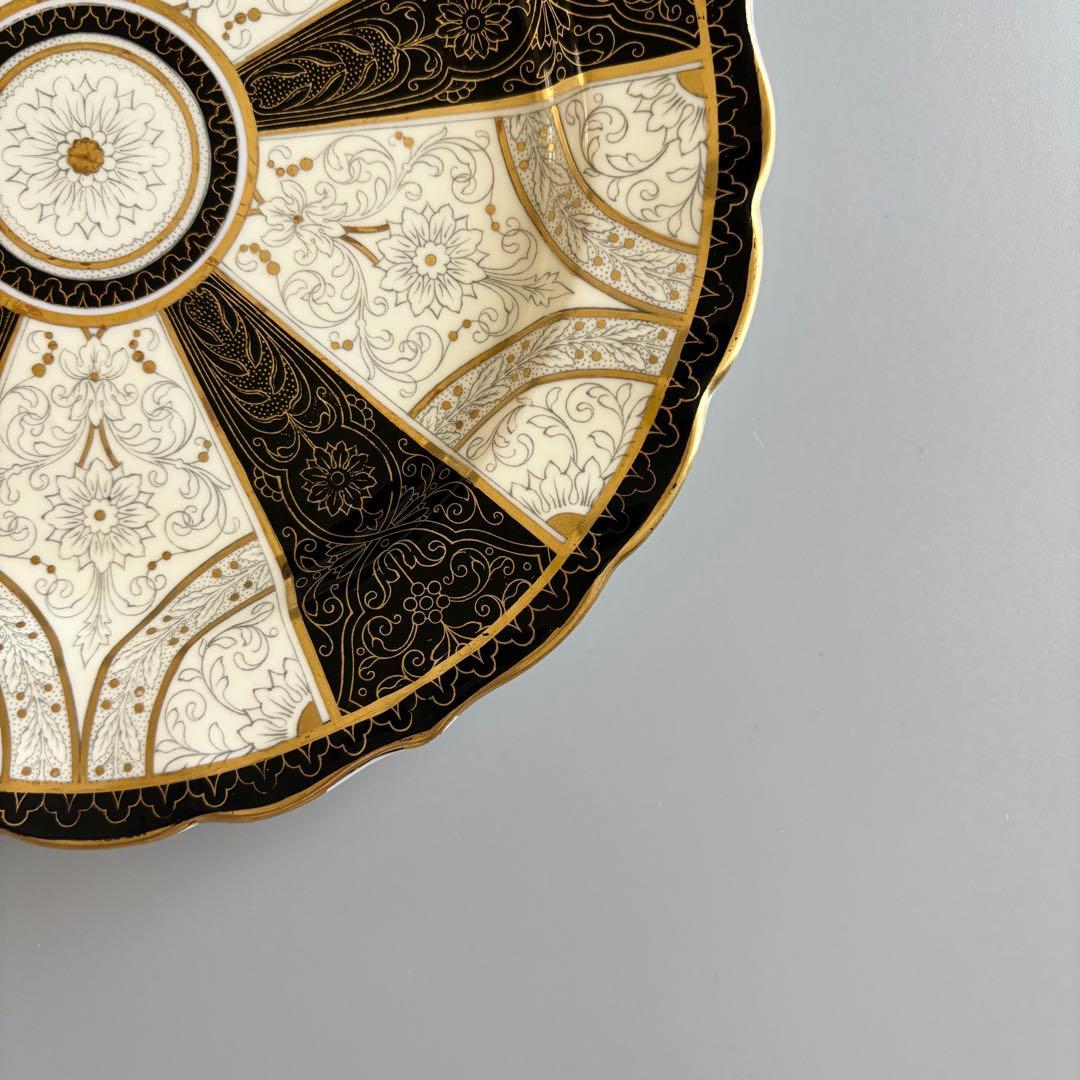 19世紀ヴィクトリア時代、サミュエル・アルコックの金彩プレート【稀少品・美術品】