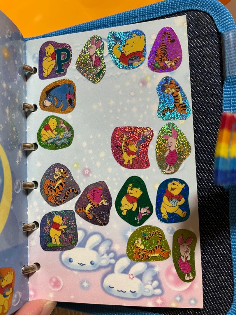 【当時物シール付き！】デニム　シール帳　当時物