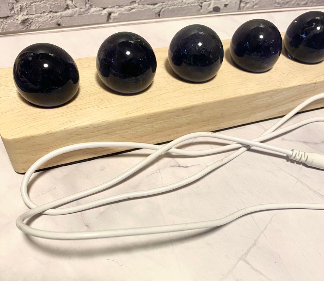 フローライト 7個セット（光る台座付き）