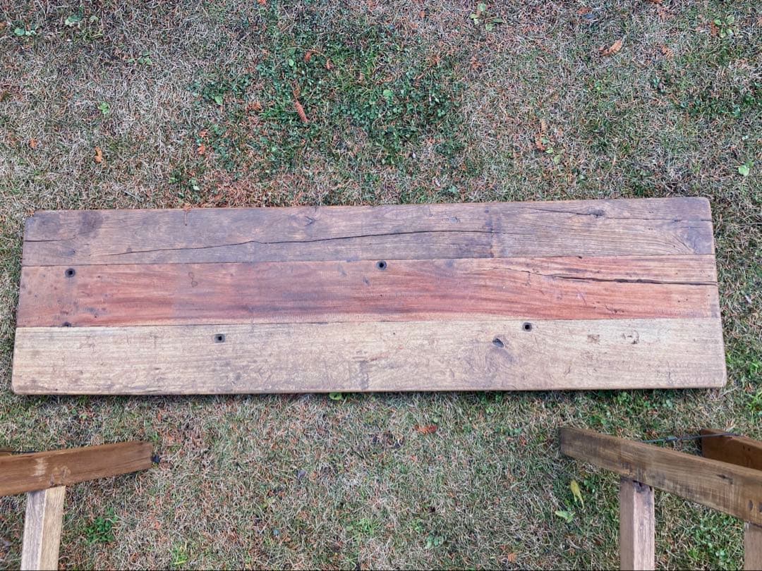 組み立て式　ビンテージ　折りたたみテーブル　アンティーク調