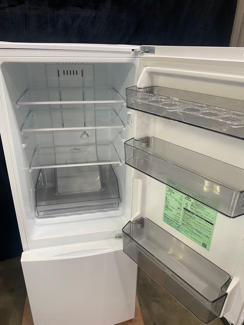 東芝ノンフロン冷凍冷蔵庫153L 2023年製GR-U15BS (W)