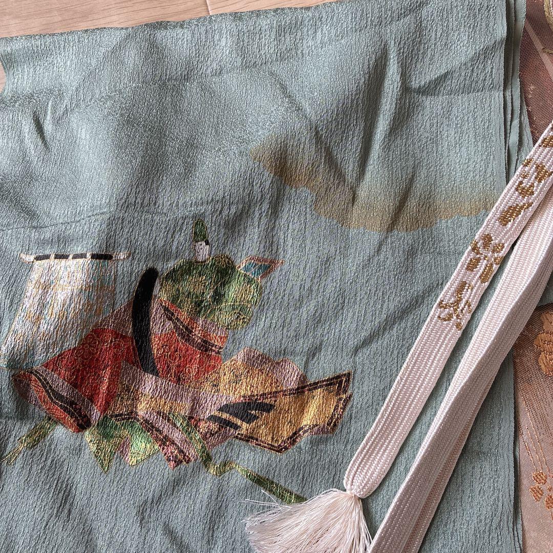 m*t様 訪問着　フルセット　着物　トールサイズ　正絹　刺繍　お祝い　七五三　J