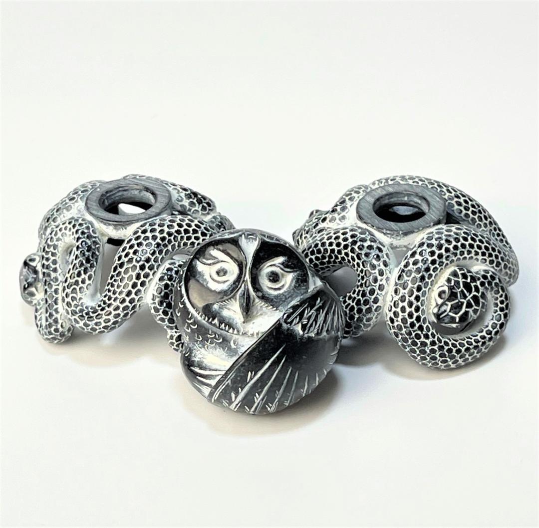 世界750体限定 アダムバインダー フクロウ 彫刻 フィギュア