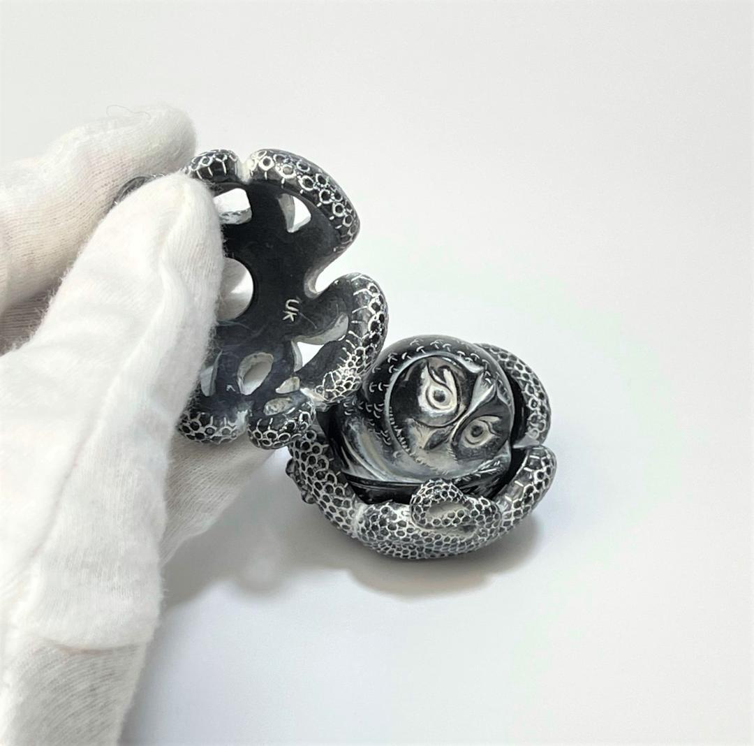 世界750体限定 アダムバインダー フクロウ 彫刻 フィギュア