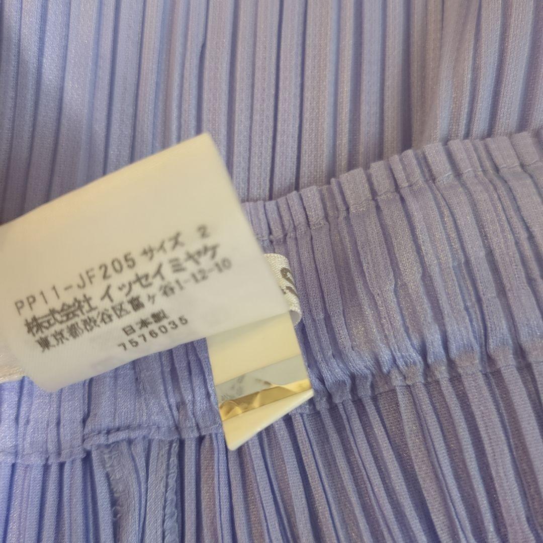 PLEATS PLEASE　ガウチョパンツ　ワイドパンツ　サイズ2　パープル