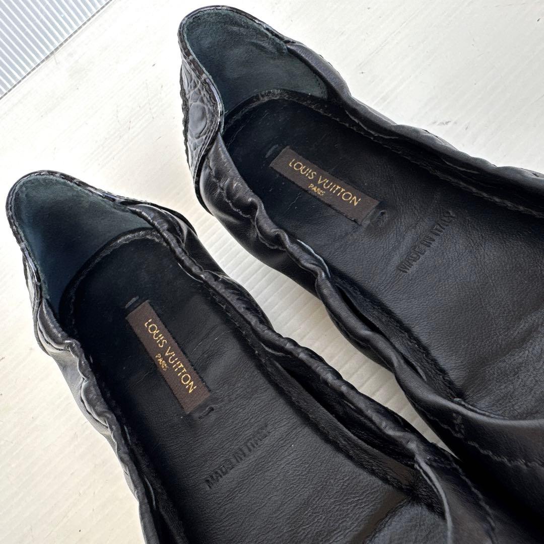ルイヴィトン　フラットシューズ　バレリーナ　パンプス　ミュール　サンダル　美品