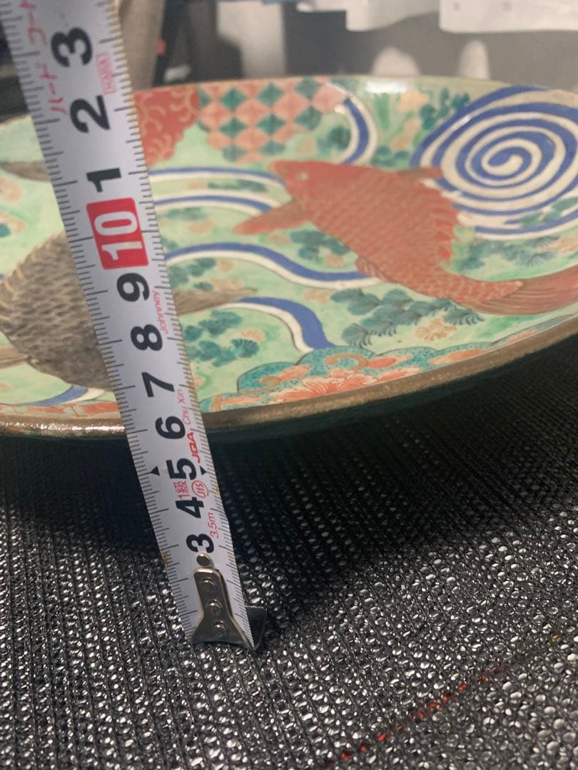 江戸　古九谷　大皿　直径35cm   アンティーク送料込み