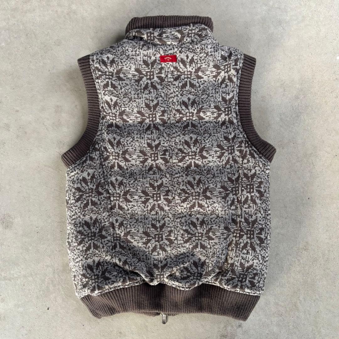 美品 キャロウェイ レッドレーベル ダウンベスト リバーシブル M