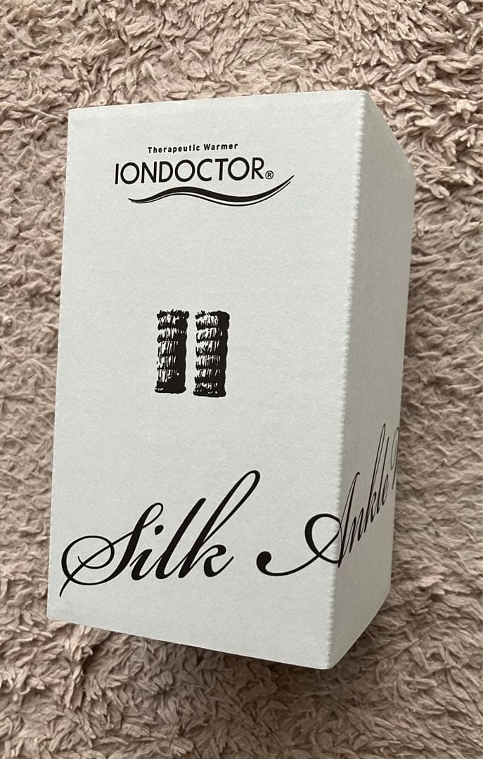 IONDOCTOR シルク レッグウォーマー　グレー