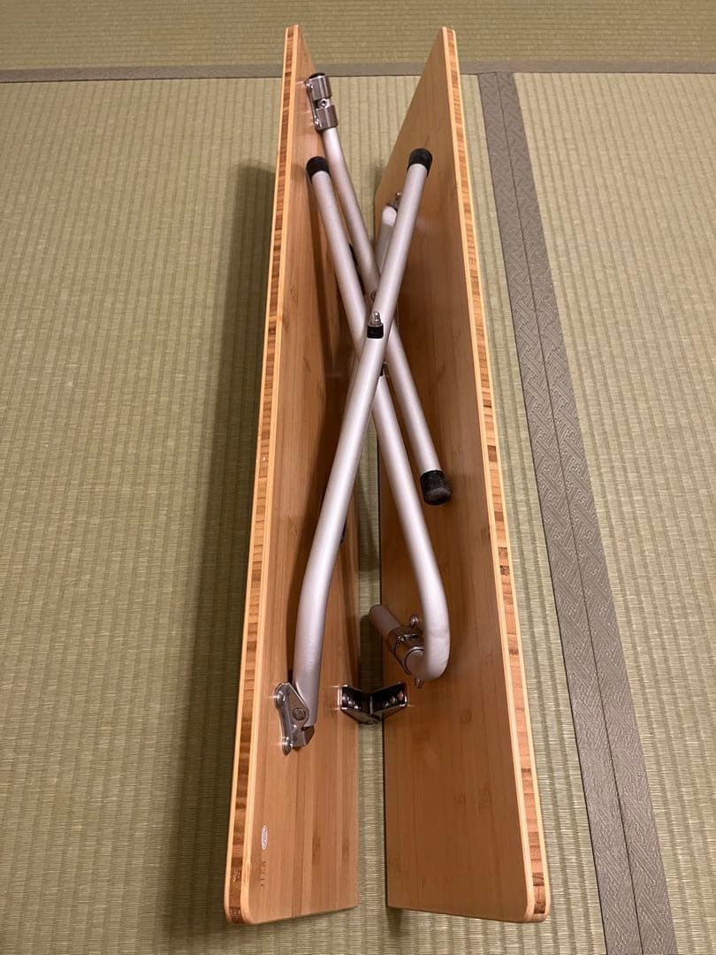 peak ワンアクションローテーブル 竹製