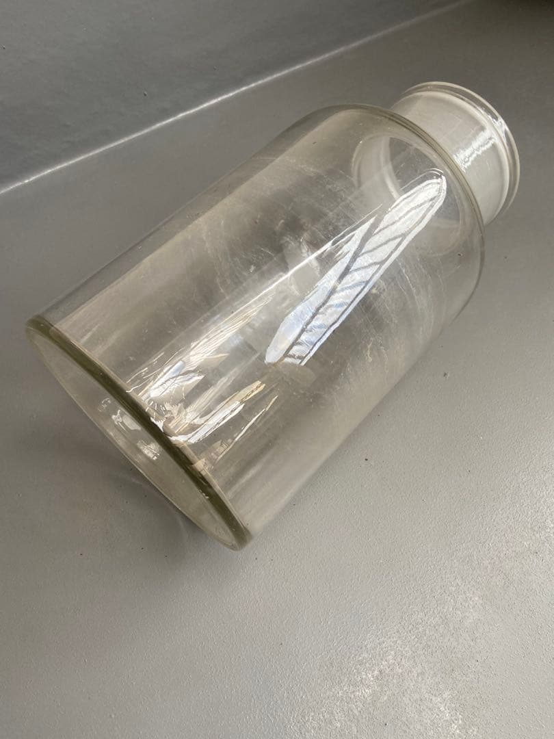 仏ヴィンテージ ガラスボトル 花器 ブロカント 古道具