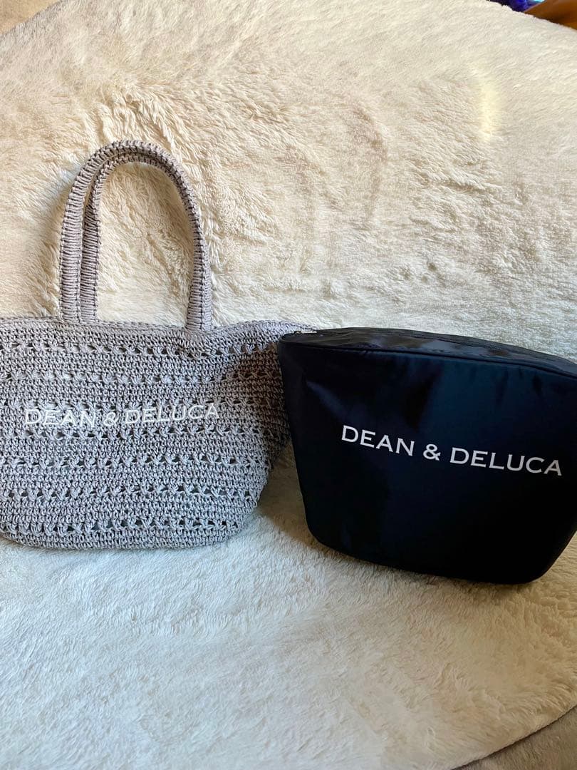 【本日限定価格】DEAN&DELUCA クロッシェバスケットバッグM グレー