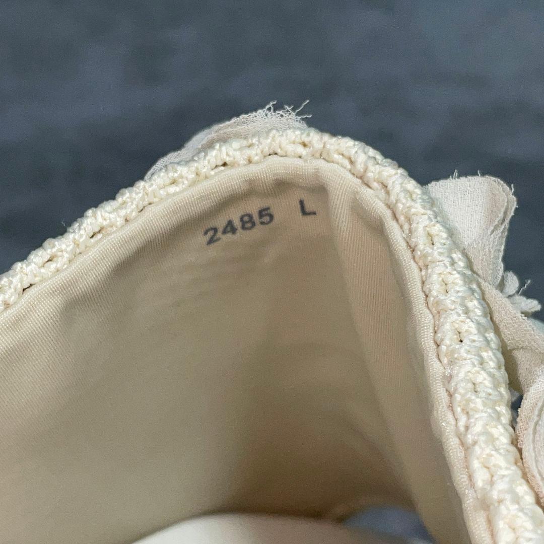 美品【アンテプリマ】（L）サンダル ミュール ベージュ系 フラワー 厚底