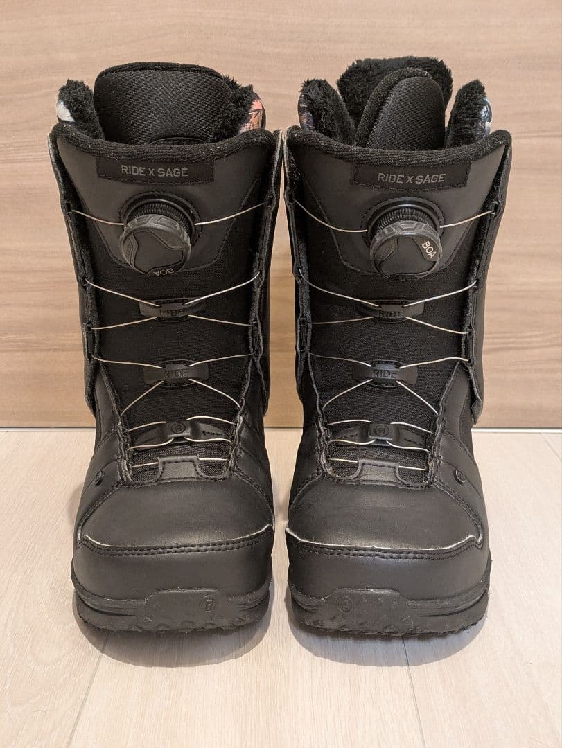 【RIDE】極美品 スノーボードブーツ 23cm BOAシステム付保証書付