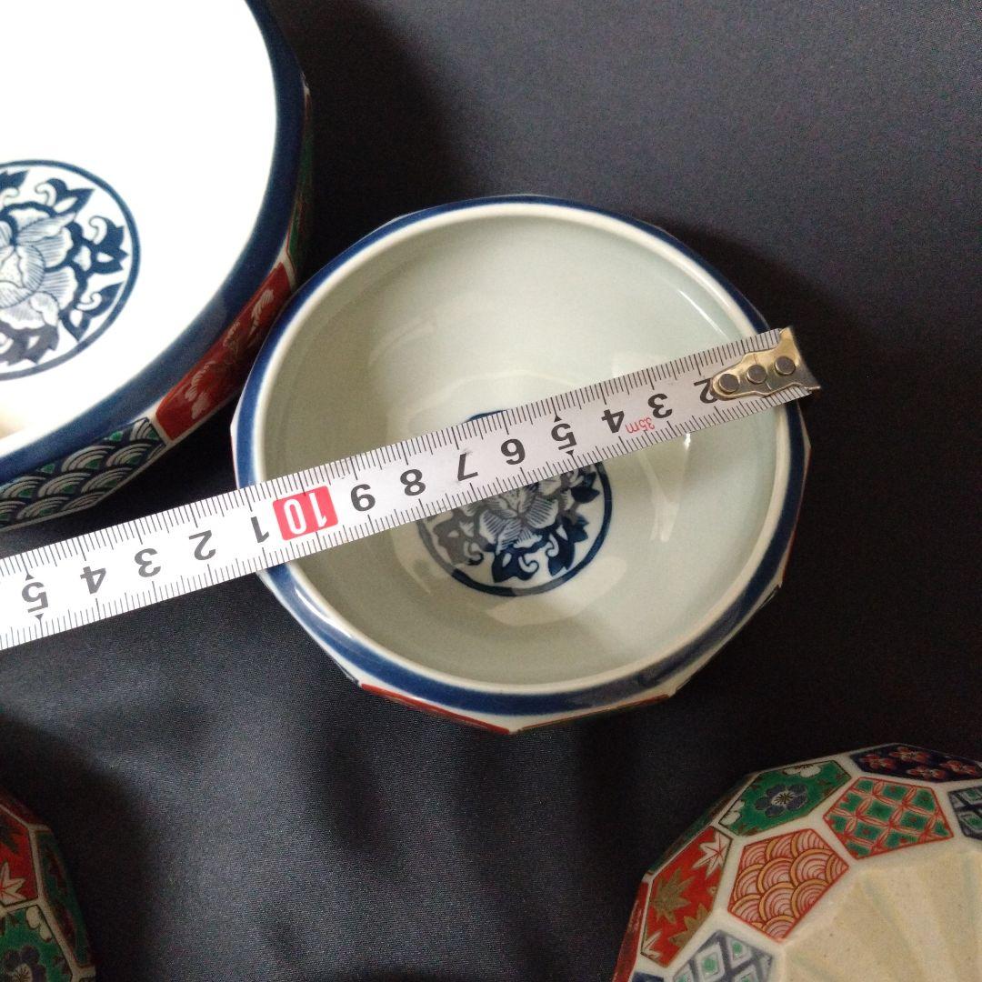 未使用 波佐見焼 林九郎窯 小鉢５個、中鉢１個セット 　お祝い