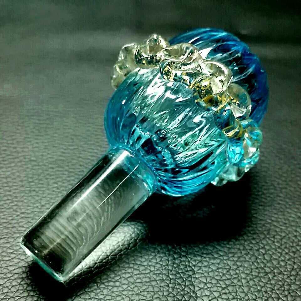 MURANO GLASS ムラノ ブルー ライオン モチーフ 装飾 デカンタ