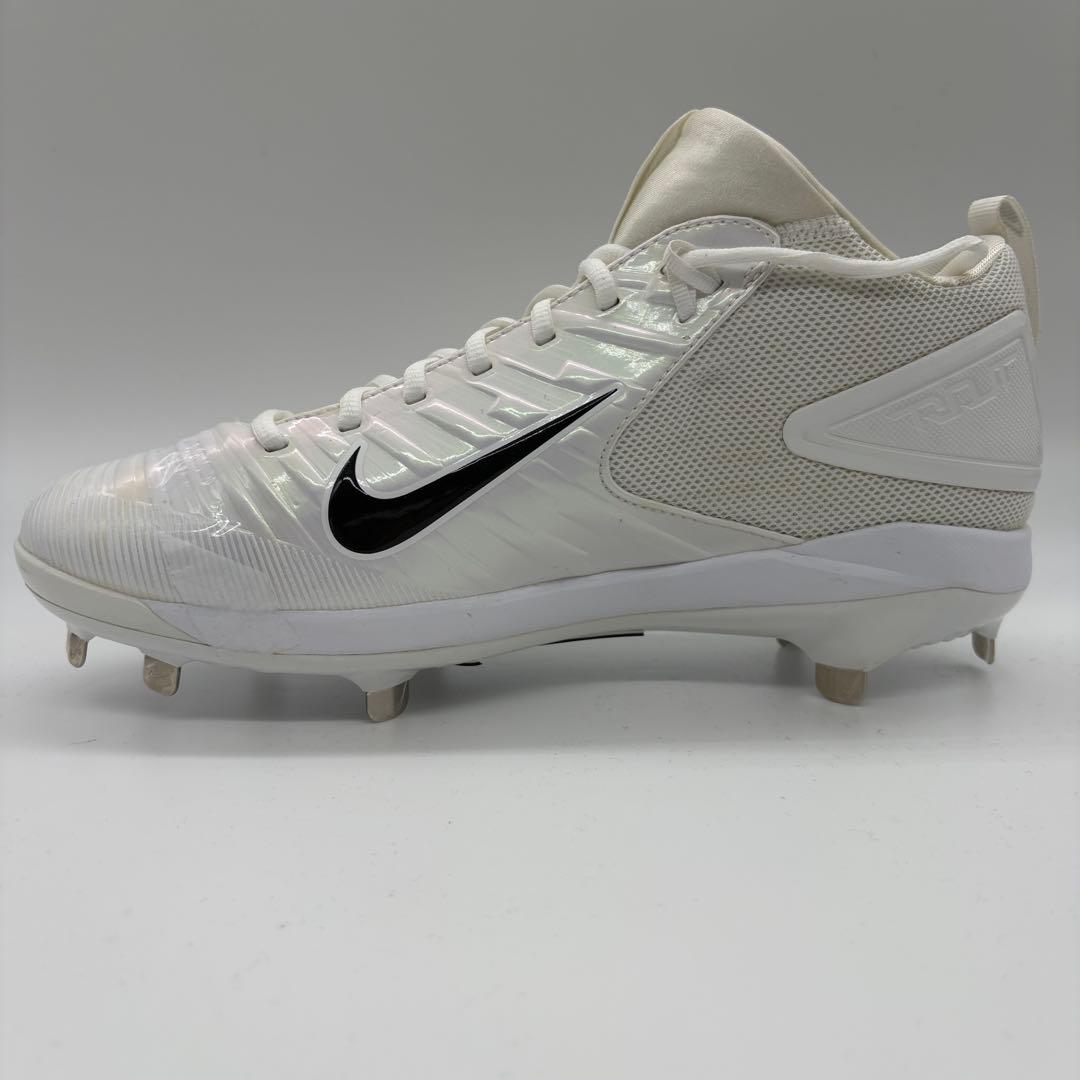 NIKE トラウト 野球 スパイク ホワイト 白 28㎝ ミドルカット 軽量