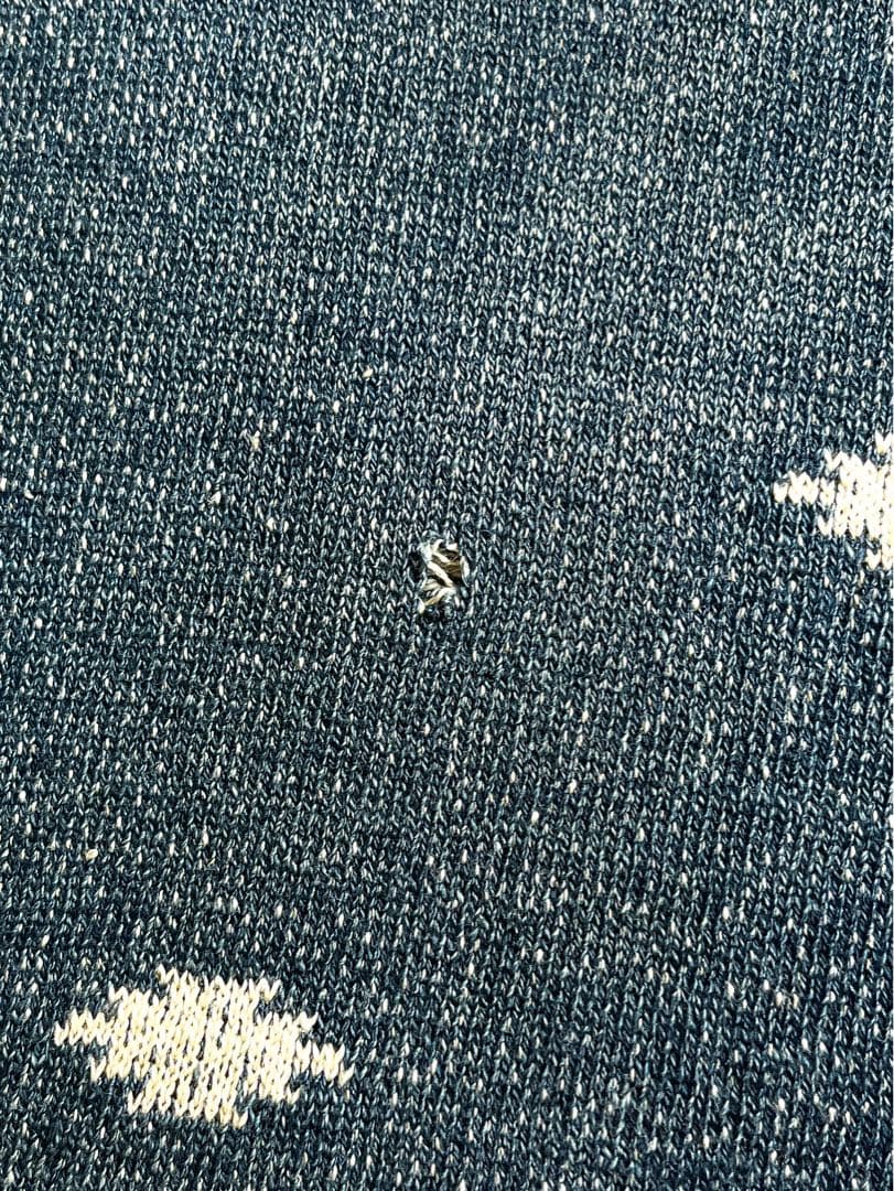 【45R】45rpm ジャカードの908馬比古 総柄 インディゴスウェット 4