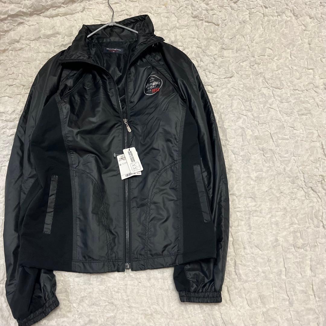 2way 長袖 半袖【マンシングウェア】未使用タグ付き 撥水 ジャケット 黒 M