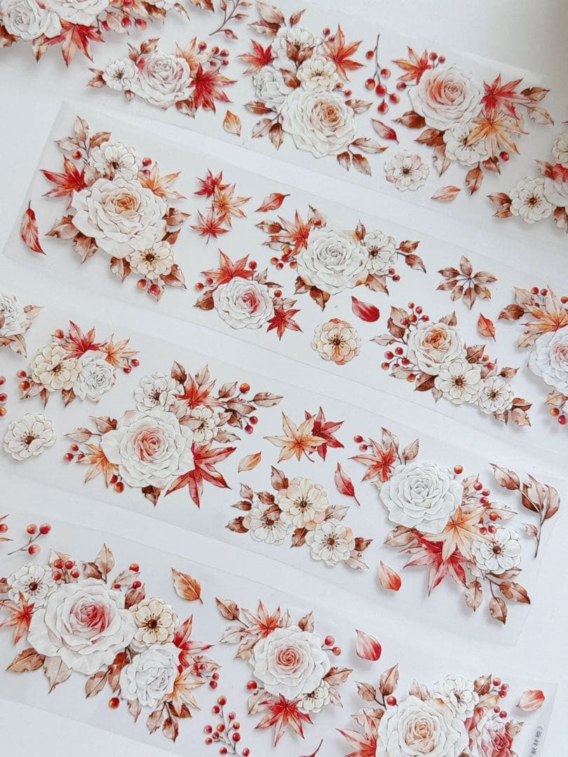 咔咔STUDIO《枫林晚》海外マスキングテープ　マステ 【2641】