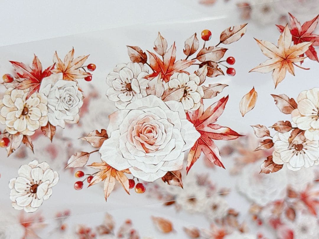 咔咔STUDIO《枫林晚》海外マスキングテープ　マステ 【2641】