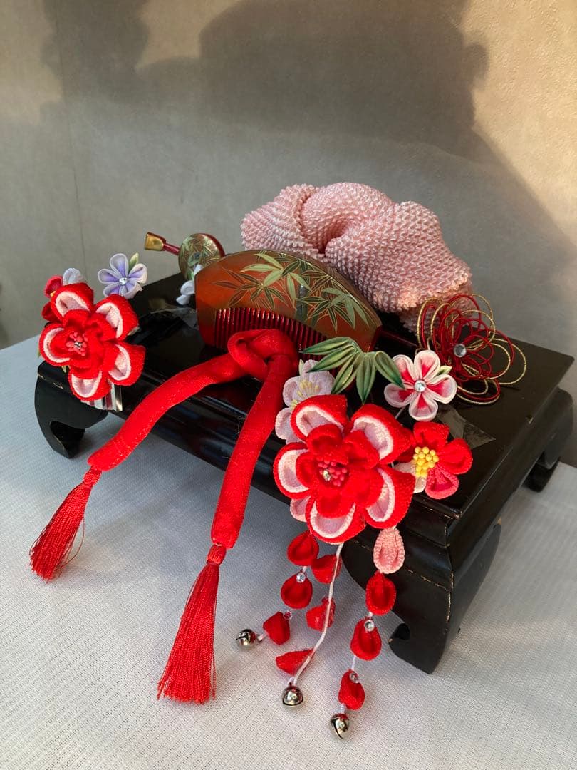 専用　希少　小さめさん用　櫛平打ち簪　ぱっちん簪　Uピン水引簪　後押し　全7点