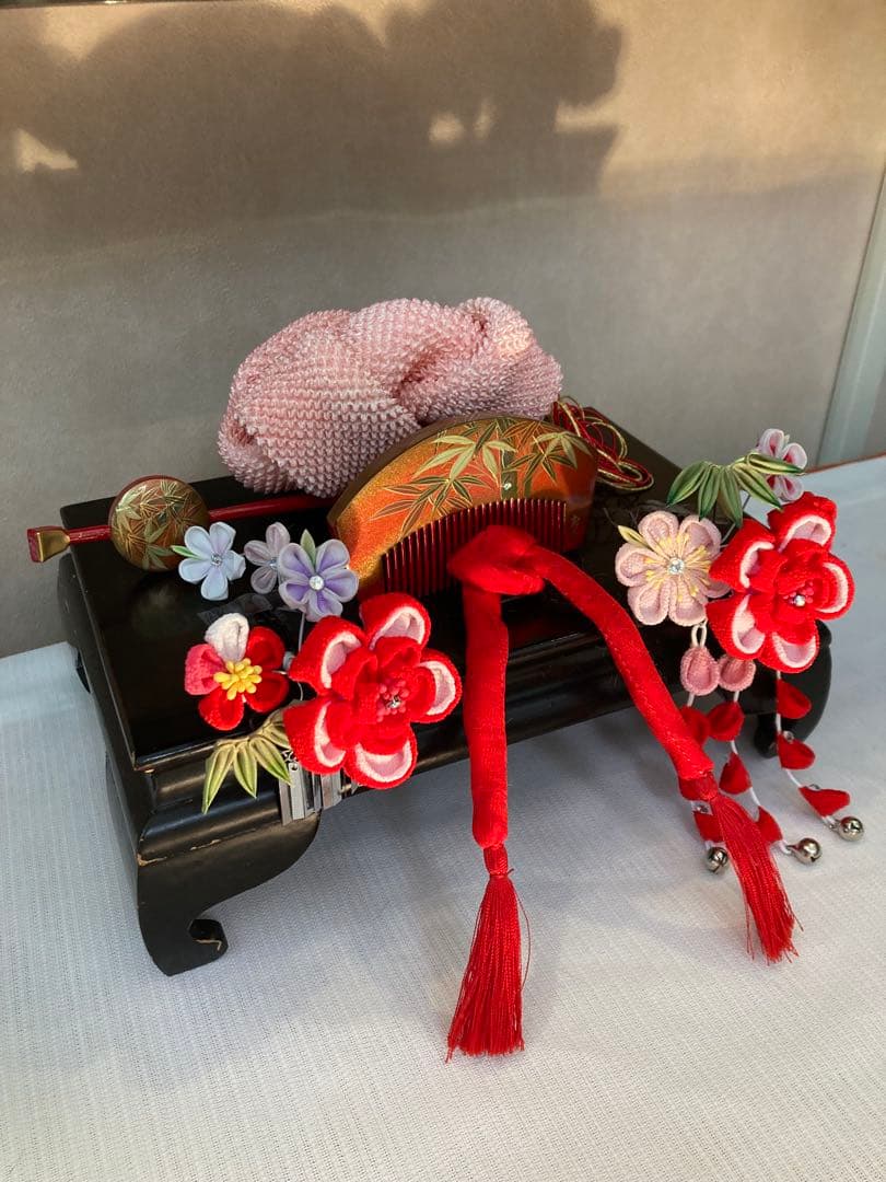 専用　希少　小さめさん用　櫛平打ち簪　ぱっちん簪　Uピン水引簪　後押し　全7点